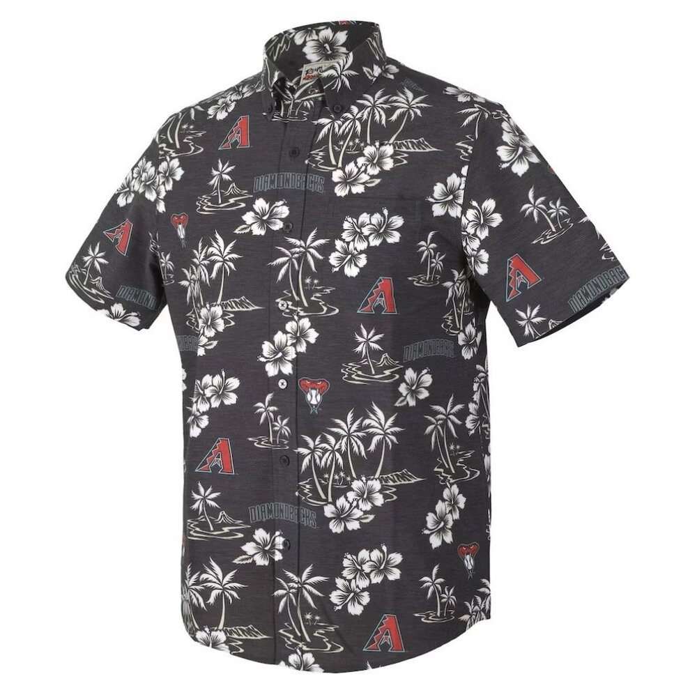 Arizona Diamondbacks Reyn Spooner Kekai Performance Button Stretch Large NWT